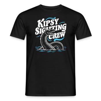 Hudson River Monster Kipsy Kryptozoologie Kryptid - Männer T-Shirt - Schwarz - Vorne - AI Model Male 178 light (178cm)