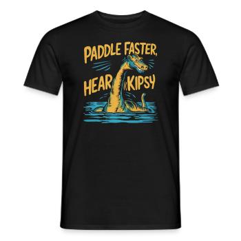 Hudson River Monster Kipsy Kryptozoologie Kryptid - Männer T-Shirt - Schwarz - Vorne - AI Model Male 178 light (178cm)