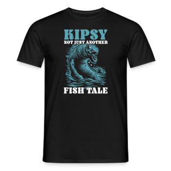 Hudson River Monster Kipsy Kryptozoologie Kryptid - Männer T-Shirt - Schwarz - Vorne - AI Model Male 178 light (178cm)