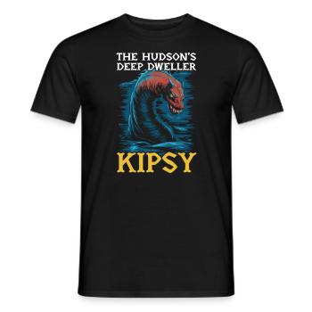 Hudson River Monster Kipsy Kryptozoologie Kryptid - Männer T-Shirt - Schwarz - Vorne - AI Model Male 178 light (178cm)