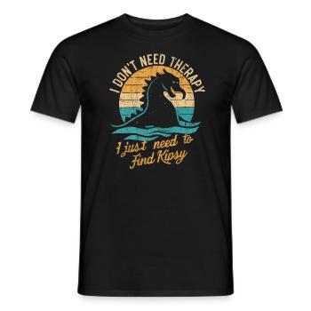 Hudson River Monster Kipsy Kryptozoologie Kryptid - Männer T-Shirt - Schwarz - Vorne - AI Model Male 178 light (178cm)