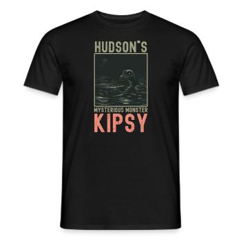 Hudson River Monster Kipsy Kryptozoologie Kryptid - Männer T-Shirt - Schwarz - Vorne - AI Model Male 178 light (178cm)
