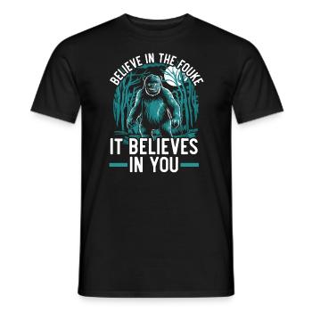 Fouke Monster Southern Sasquatch Cryptozoologie - T-shirt homme - noir - Devant - AI Model Male 178 light (178cm)