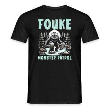 Monstre de Fouke Sasquatch du Sud Cryptozoologie - T-shirt homme - noir - Devant - AI Model Male 178 light (178cm)