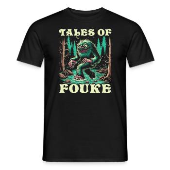 Monstre de Fouke Sasquatch du Sud Cryptozoologie - T-shirt homme - noir - Devant - AI Model Male 178 light (178cm)