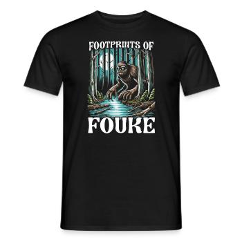 Monstre de Fouke Sasquatch du Sud Cryptozoologie - T-shirt homme - noir - Devant - AI Model Male 178 light (178cm)