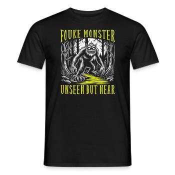 Monstre de Fouke Sasquatch du Sud Cryptozoologie - T-shirt homme - noir - Devant - AI Model Male 178 light (178cm)