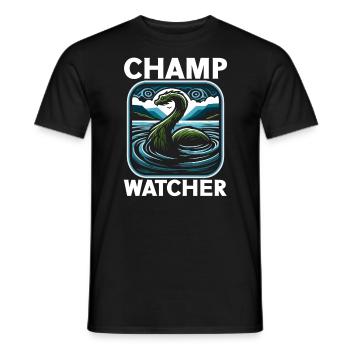 Champ Mythischer Champy Kryptozoologie Kryptid - Männer T-Shirt - Schwarz - Vorne - AI Model Male 178 light (178cm)