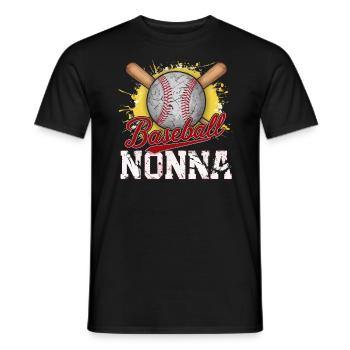 Baseball Oma Großmutter Großelterntag - Männer T-Shirt - Schwarz - Vorne - AI Model Male 178 light (178cm)