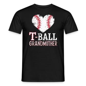 Journée des grands-parents de grand-mère de baseball - T-shirt homme - noir - Devant - AI Model Male 178 light (178cm)