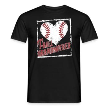 Journée des grands-parents de grand-mère de baseball - T-shirt homme - noir - Devant - AI Model Male 178 light (178cm)