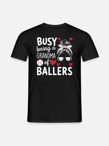 Béisbol Abuela Abuela Día De Los Abuelos - T-shirt herr - svart
