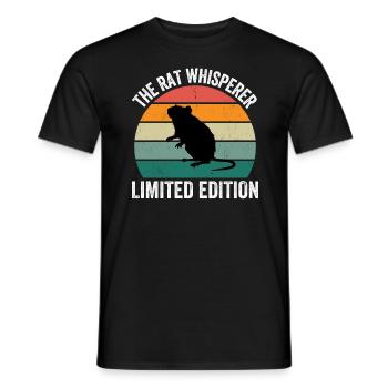 The Rat Whisperer - Männer T-Shirt - Schwarz - Vorne - AI Model Male 178 light (178cm)