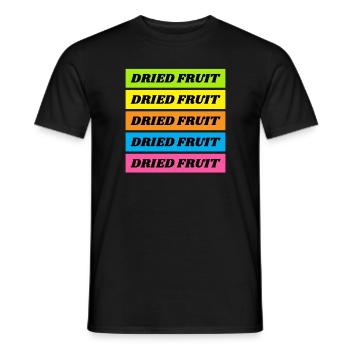 Déshydratation rétro des fruits secs - T-shirt homme - noir - Devant - AI Model Male 178 light (178cm)
