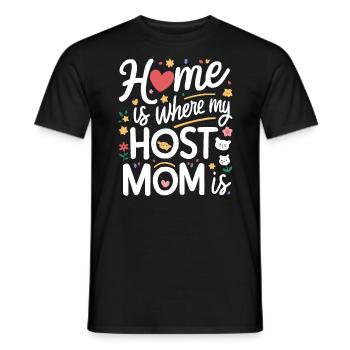 Host Mom Exchange Student Host Family Host Parent - Men's T-Shirt - black - Front - AI Model Male 178 light (178cm)