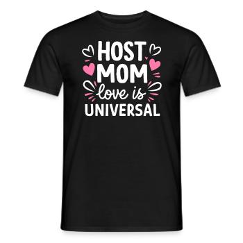 Host Mom Exchange Student Host Family Host Parent - Men's T-Shirt - black - Front - AI Model Male 178 light (178cm)