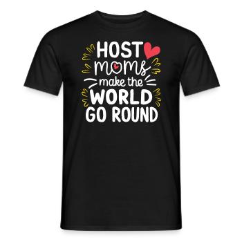 Host Mom Exchange Student Host Family Host Parent - Men's T-Shirt - black - Front - AI Model Male 178 light (178cm)