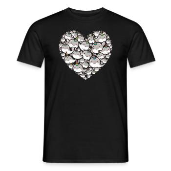 Amoureux du narval Licorne de l’animal marin Narval - T-shirt homme - noir - Devant - AI Model Male 178 light (178cm)