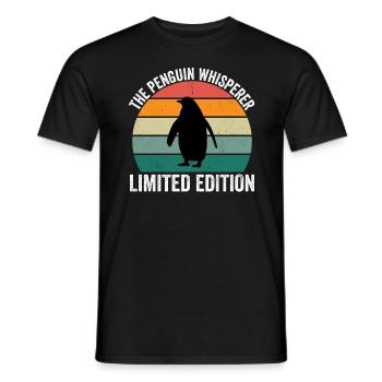 The Penguin Whisperer - Männer T-Shirt - Schwarz - Vorne - AI Model Male 178 light (178cm)