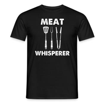 Meat Whisperer - Männer T-Shirt - Schwarz - Vorne - AI Model Male 178 light (178cm)