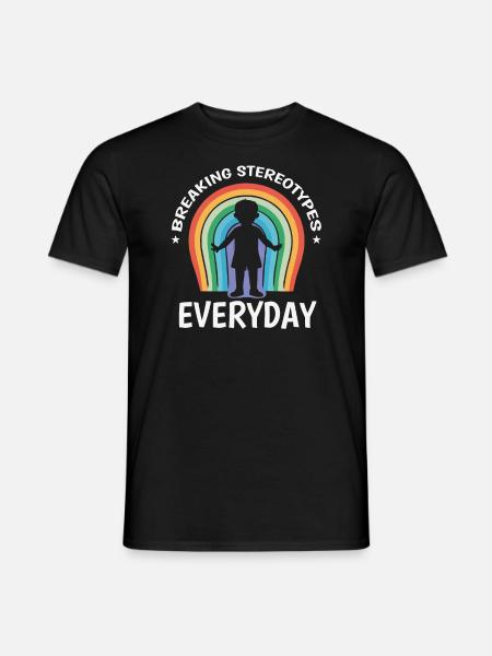 AuDHD Autisme TDAH Spectre autistique Neurodiversité - T-shirt homme - noir