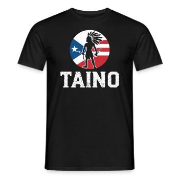Taino-Indianer Puerto Rico Boricua Puerto-Ricaner - Männer T-Shirt - Schwarz - Vorne - AI Model Male 178 light (178cm)
