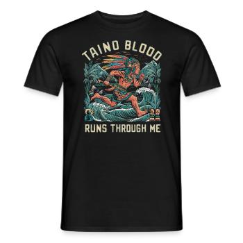 Taino-Indianer Puerto Rico Boricua Puerto-Ricaner - Männer T-Shirt - Schwarz - Vorne - AI Model Male 178 light (178cm)