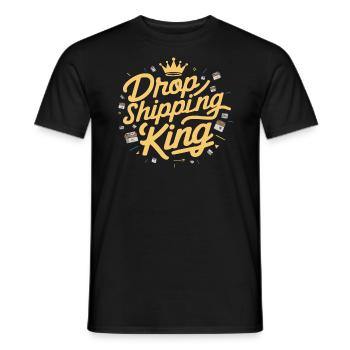 Dropshipping-Geschäft E-Commerce-Unternehmer - Männer T-Shirt - Schwarz - Vorne - AI Model Male 178 light (178cm)