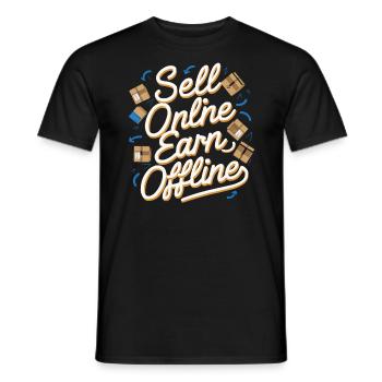 Dropshipping-Geschäft E-Commerce-Unternehmer - Männer T-Shirt - Schwarz - Vorne - AI Model Male 178 light (178cm)
