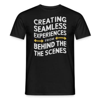 Backend-Entwickler Programmierung Softwareprogrammierer - Männer T-Shirt - Schwarz - Vorne - AI Model Male 178 light (178cm)