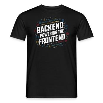 Backend-Entwickler Programmierung Softwareprogrammierer - Männer T-Shirt - Schwarz - Vorne - AI Model Male 178 light (178cm)