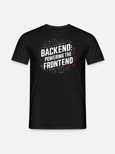 Backend-Entwickler Programmierung Softwareprogrammierer - Männer T-Shirt - Schwarz