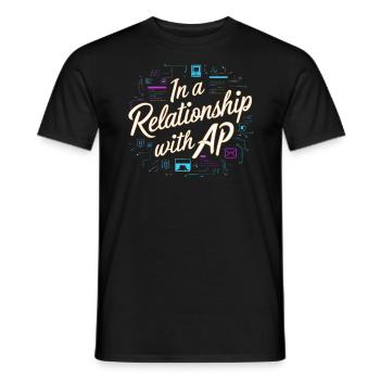 Backend-Entwickler Programmierung Softwareprogrammierer - Männer T-Shirt - Schwarz - Vorne - AI Model Male 178 light (178cm)