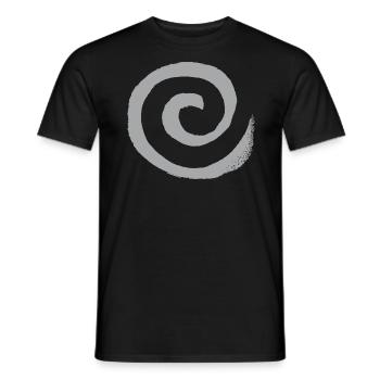 Spirale - T-shirt homme - noir - Devant - AI Model Male 178 light (178cm)