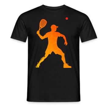 Men's Racquetball Games Pickleball Racquetball - Men's T-Shirt - black - Front - AI Model Male 178 light (178cm)