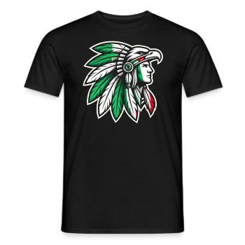 Aztec Warrior Indigenous Mexican Aztec Jaguar - Men's T-Shirt - black - Front - AI Model Male 178 light (178cm)