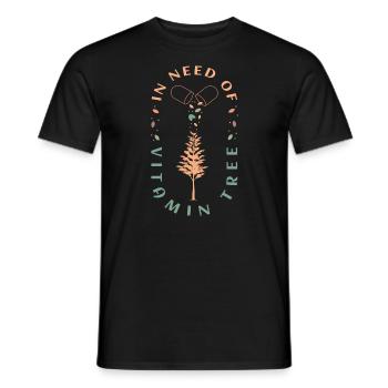 Shinrin Yoku Vitamin Tree Waldbaden - Männer T-Shirt - Schwarz - Vorne - AI Model Male 178 light (178cm)