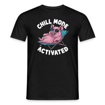 Chill Mode Activated - Men's T-Shirt - black - Front - AI Model Male 178 light (178cm)