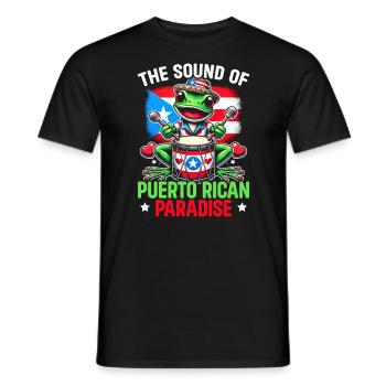 Coqui Grenouille Porto Rico Pride Boricua Portoricain - T-shirt homme - noir - Devant - AI Model Male 178 light (178cm)