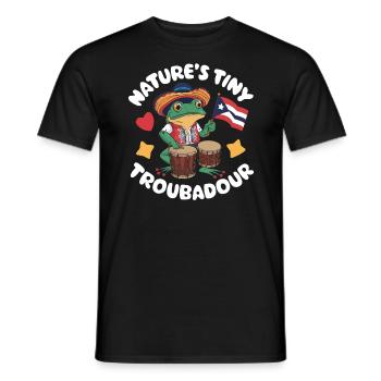 Coqui Grenouille Porto Rico Pride Boricua Portoricain - T-shirt homme - noir - Devant - AI Model Male 178 light (178cm)