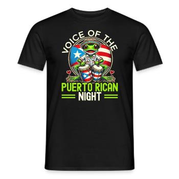 Coqui Grenouille Porto Rico Pride Boricua Portoricain - T-shirt homme - noir - Devant - AI Model Male 178 light (178cm)