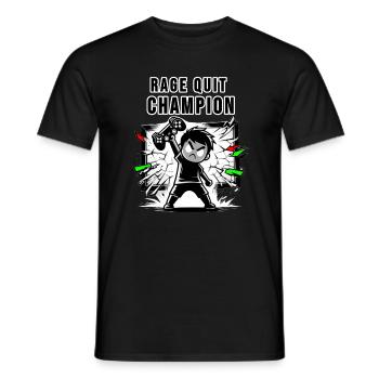 Gamer Rage Quit - Männer T-Shirt - Schwarz - Vorne - AI Model Male 178 light (178cm)