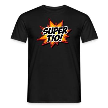Super Tío Super Uncle Spanish Superhero - Men's T-Shirt - black - Front - AI Model Male 178 light (178cm)