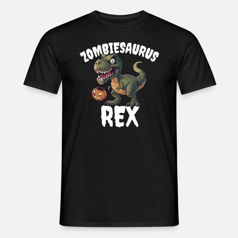 Zombiesaurus Rex - Männer T-Shirt - Schwarz