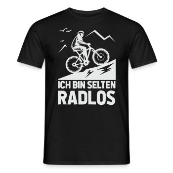 Rarement vélo sans roues vélo de montagne vélo de route vélo - T-shirt homme - noir - Devant - AI Model Male 178 light (178cm)
