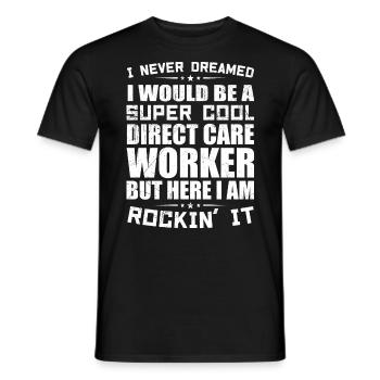 Wertschätzung für direkte Pflegekräfte Direkte Pflegekraft - Männer T-Shirt - Schwarz - Vorne - AI Model Male 178 light (178cm)