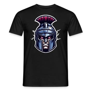 Tête de soldat romain - T-shirt homme - noir - Devant - AI Model Male 178 light (178cm)