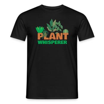 Plante Whisperer Plants Plante en pot - T-shirt homme - noir - Devant - AI Model Male 178 light (178cm)