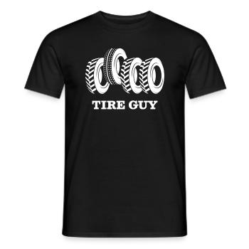 Tire Guy Tire Wheels Wheel Replacement - Men's T-Shirt - black - Front - AI Model Male 178 light (178cm)