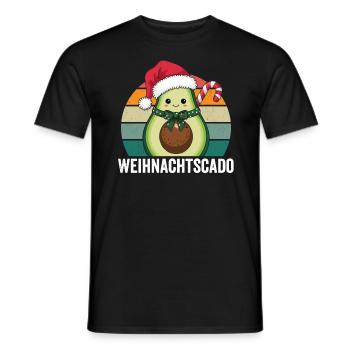 Cado de Noël - Vintage Sunset - T-shirt homme - noir - Devant - AI Model Male 178 light (178cm)